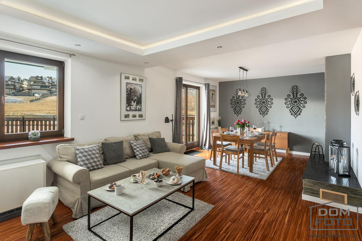 Zdjęcia wnętrz mieszkań - Zakopane, Kraków.